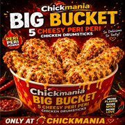 Peri Peri Crispy Cheezy Big Bucket - 5 Drumsticks