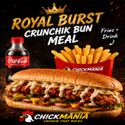 Royal Burst Crunchik Bun Meal