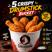 Crispy Big Bucket - 5 Pcs Drumsticks