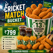 Cricket Match Bucket - 19 items