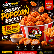 Crispy Popcorn Bucket – 18 Pcs